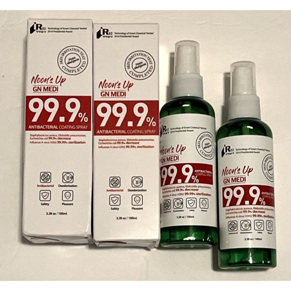 2 Pack NOONS UP GN MEDI Virus Spray and Deodorizer 100ml